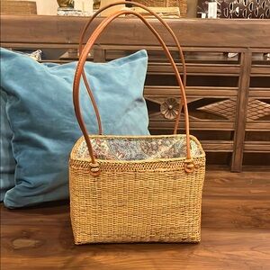 Artisan Made Tan Woven Purse&Tote